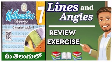 Ap new syllabus 7th class maths chapter 4|Lines and Angles Review Exercise