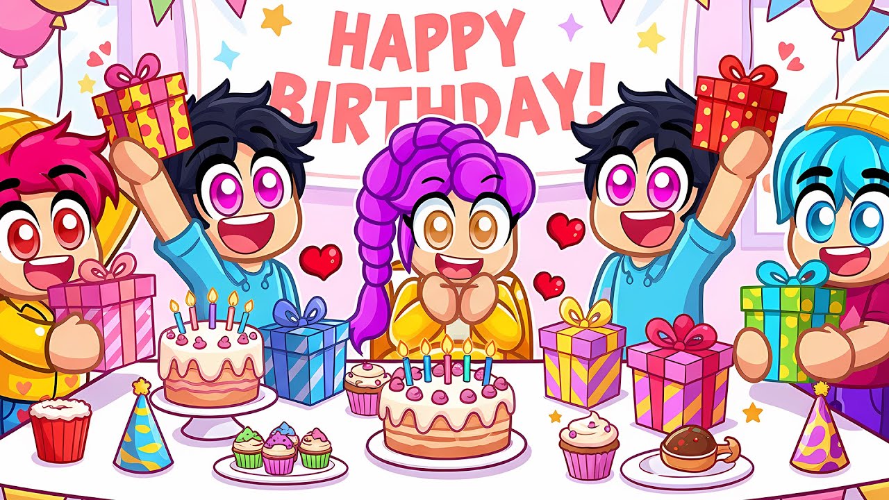 KPOP Birthday Surprise in Roblox! 🎉 (KPop Demon Hunters)