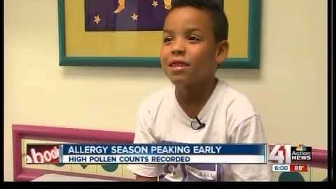 High pollen count affects those with allergies