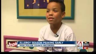 High pollen count affects those with allergies