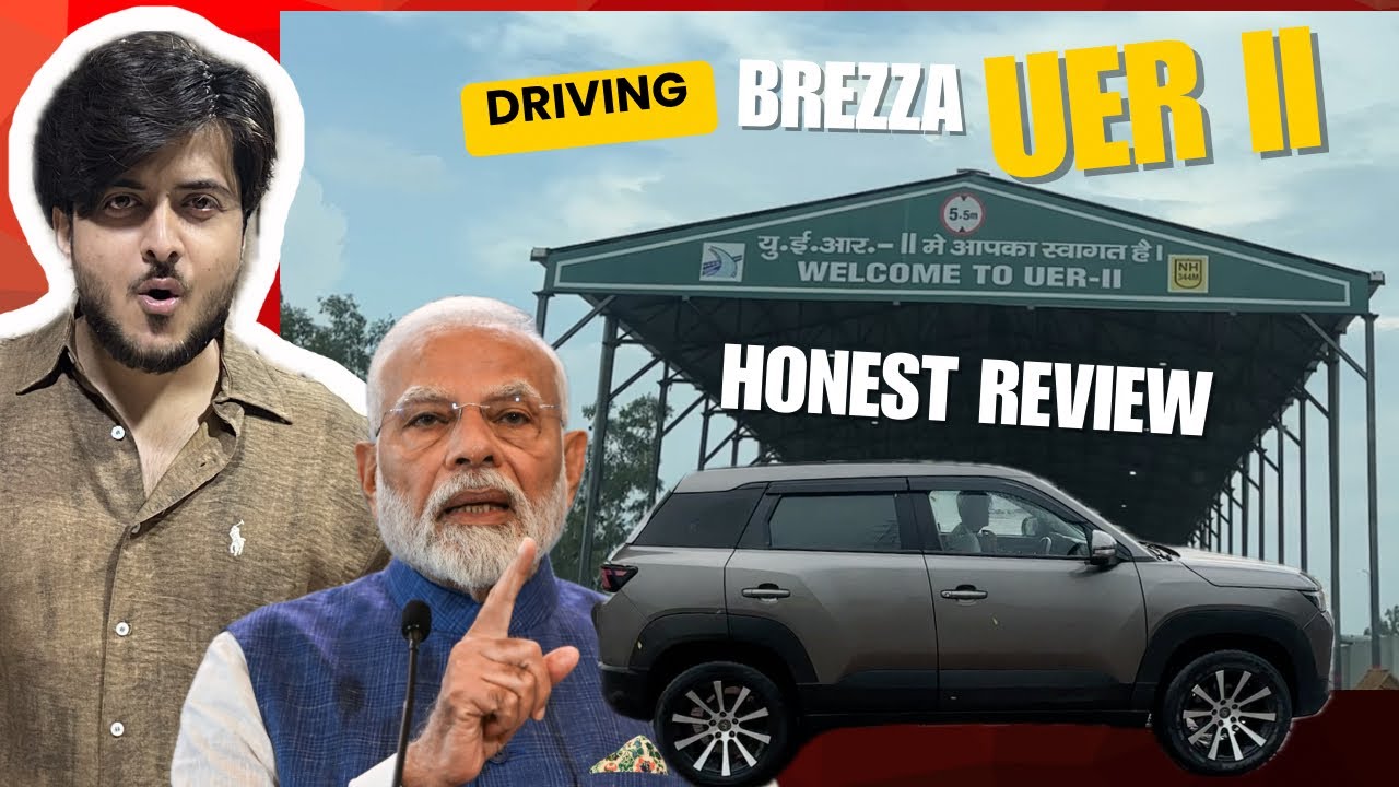 Driving Brezza on UER 2 HIGH WAY 😍🇮🇳