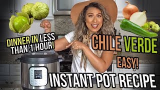 INSTANT POT CHILE VERDE | HEALTHY EASY RECIPE | PALEO, LOW CARB