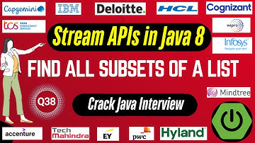 Java 8 Stream API Interview Questions: Find All Subsets of a List using Stream API Java 8