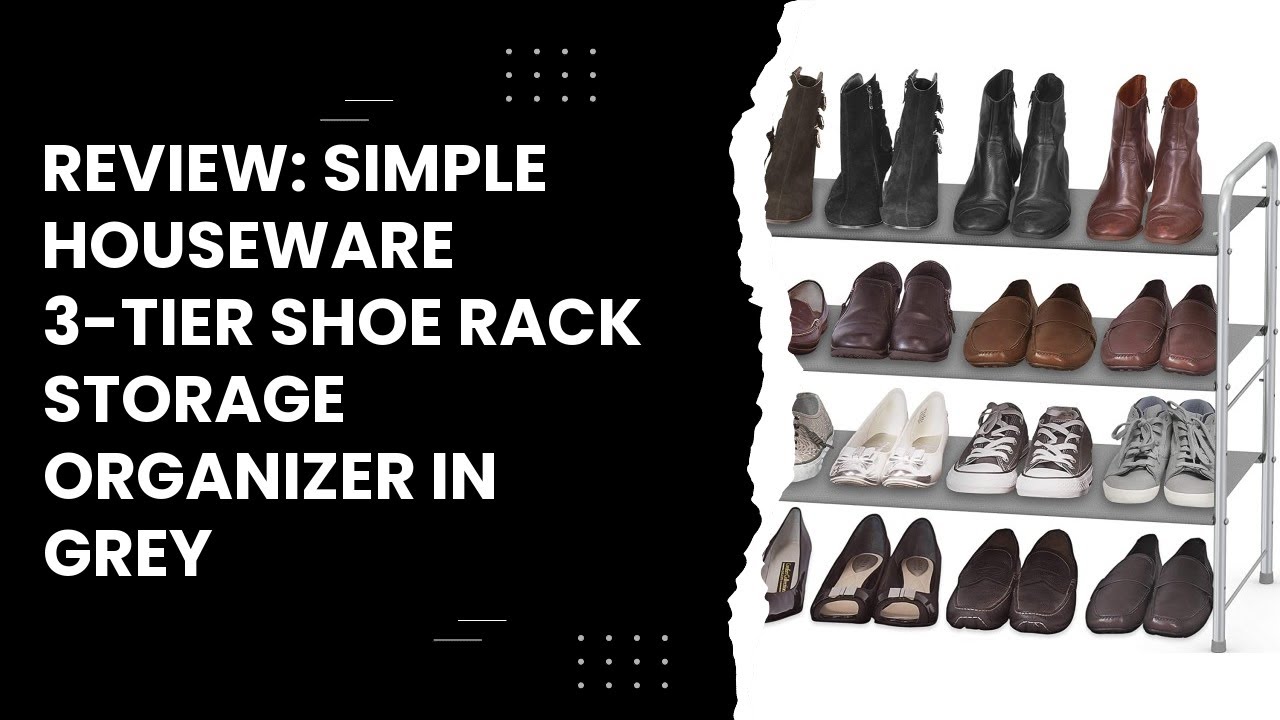 Review: Simple Houseware 3-Tier Shoe Rack Storage Organizer in Grey