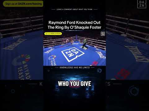Raymond Ford Knocked out the ring by O’Shaquie Foster! #boxing #ford #foster