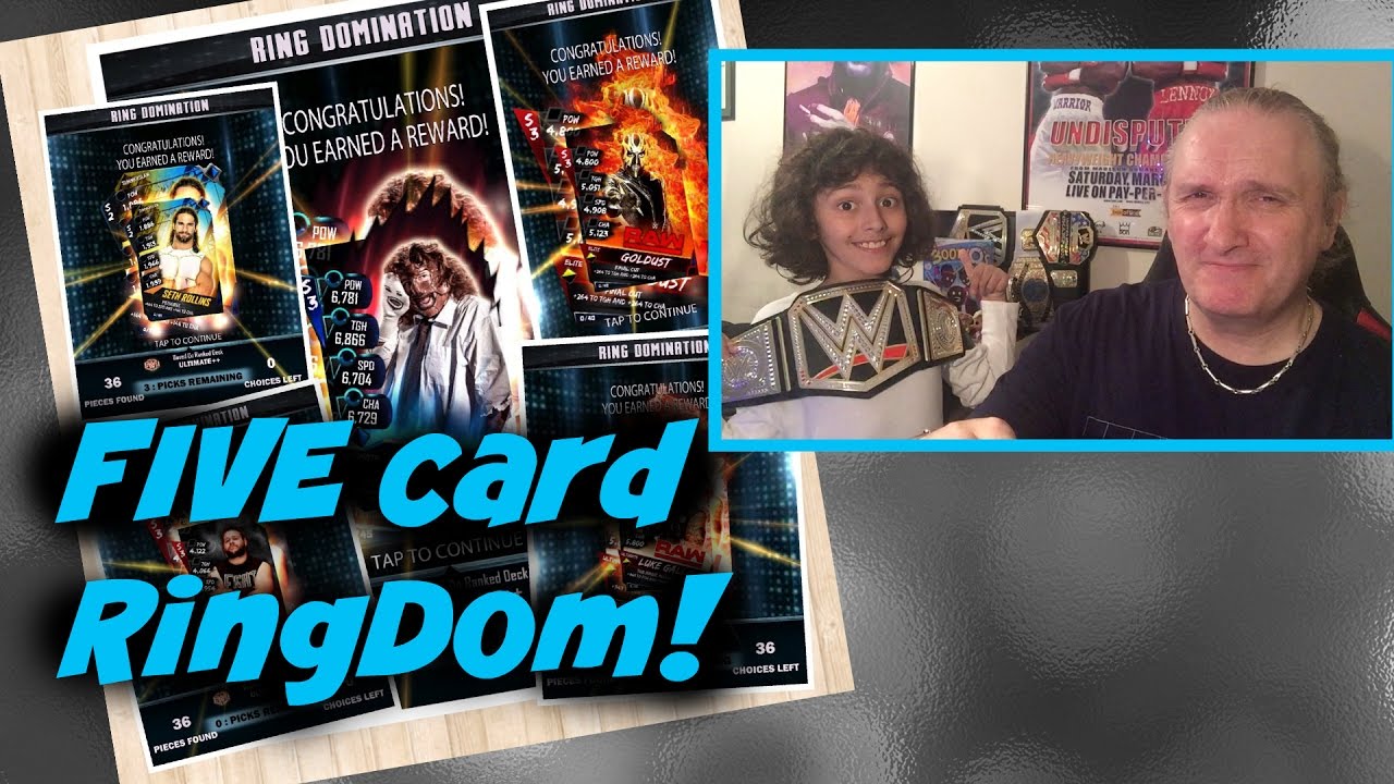 FIVE Card Ring Domination! : WWE SuperCard S3 Ep28