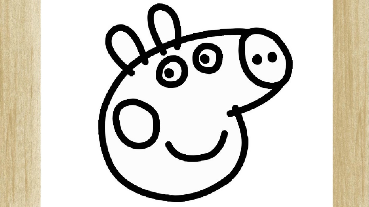 COMO DESENHAR A PEPPA PIG (FÁCIL) /// HOW TO DRAW PEPPA PIG (EASY) 