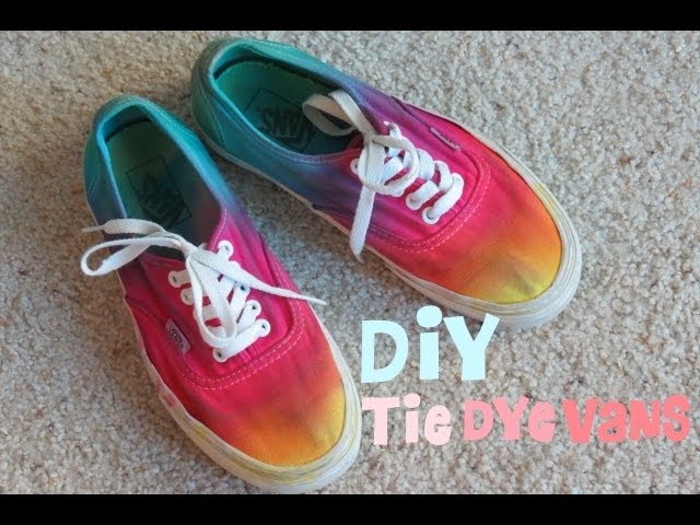 diy rainbow vans