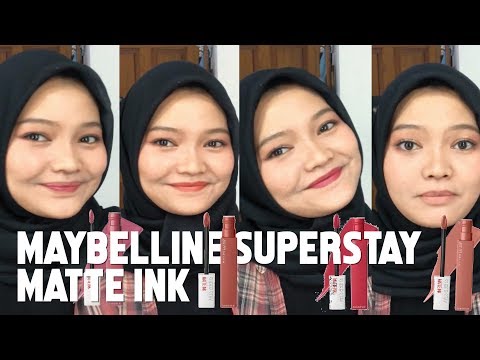 Nyobain Maybelline Superstay Matte Ink Pertama Kali | 3 Shade Terbaik Untuk Bibir Sawo Matang Hallo,. 