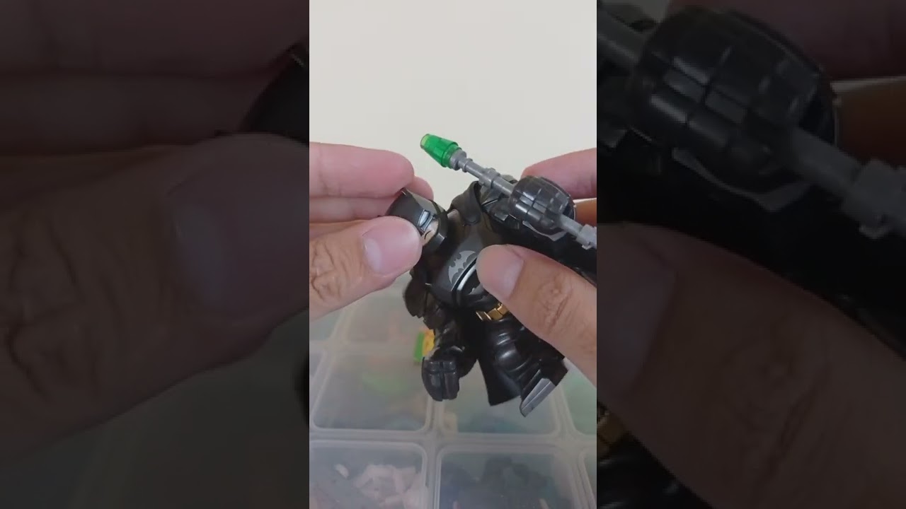 LEGO Armored Batman Decool 0295 with MOC Kryptonite Spear 