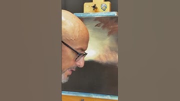 Painting Forest Background: Easy Tree Branches Painting Tutorial #shorts