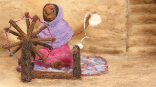 REVOLUTION: The History of Hand Spinning ✨ Wool Animation Resimi