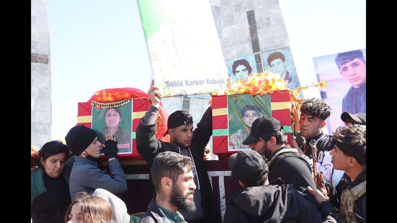 Bi merasîmeke bi heybet Şehîd Şîlan û Şehîd Karker hatin oxirkirin