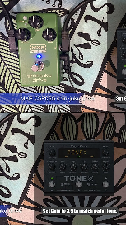 [TONEX] MXR shin-juku drive CSP035 model vs real gear comparison #tonex #mxr #mxrpedals #csp035