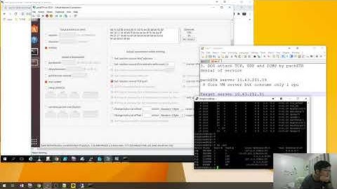 3. DOS attack TCP, UDP and ICMP by packETH