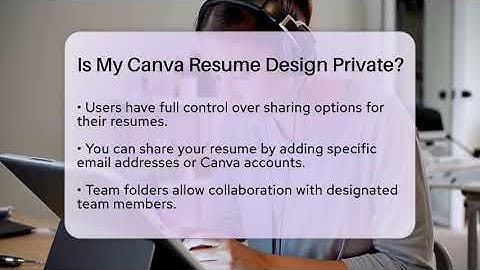 Is My Canva Resume Design Private? - Graphic Design Nerd