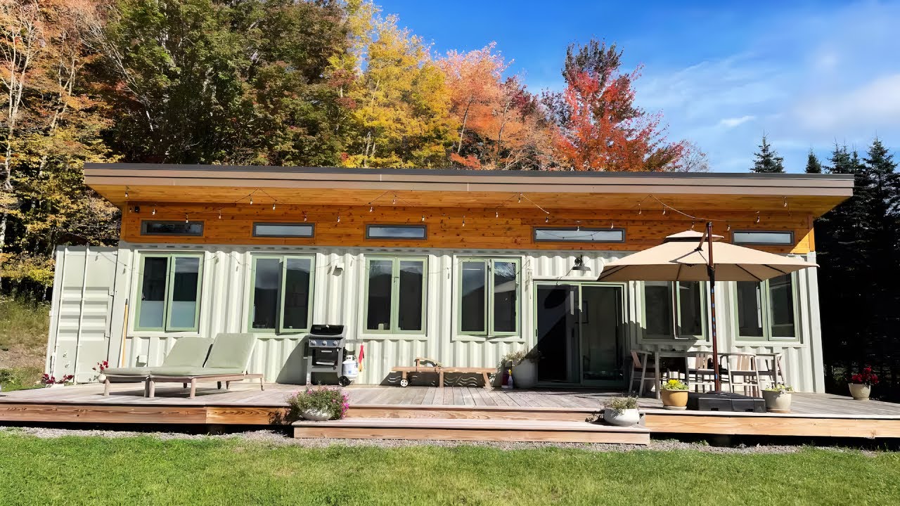 Inside This Chic Mid-Century Modern Container Cabin in the Catskills ...