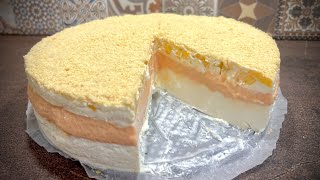 Торта Прасковено парфе: лятна, лека, лесна / Торт Персиковое парфе / Cake Peach Parfait