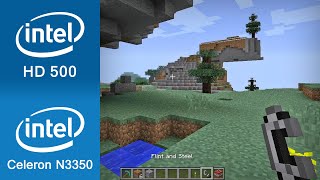 Minecraft Gameplay Intel Celeron N3350  Intel Hd 500 notebook  Laptop