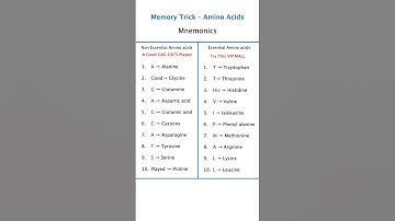 Amino Acids Trick 😍 | Essential & Non-Essential | Easy Mnemonics + Shortcut | NEET JEE 2025 🔥