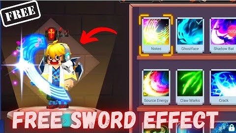 How To Get "FREE SWORD EFFECT" In Bedwars!!? Notes Sword Effect + Footprint + Arrow Skin [Info]