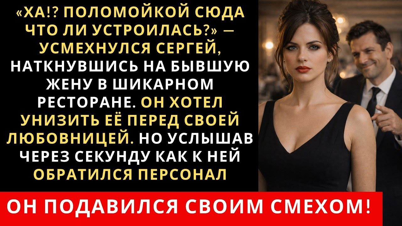 Бывший муж наткнувшись на бывшую жену в шикарном ресторане хотел унизить её перед любовницей
