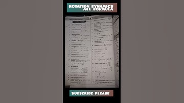 Rotation Dynamics full formulas list #biologyphysicsguru new 2025! #hsc #12th #formula