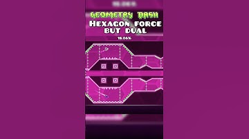 Hexagon force but dual in Geometry Dash #geometrydash