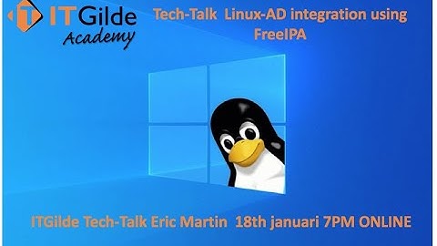 ITGilde Tech Talk Linux AD integration using FreeIPA Tech Talk  By Eric Martin