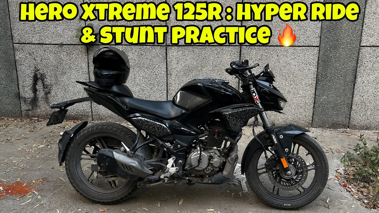 Hero Xtreme 125R : Hyper Ride & Stunt Practice🔥| YWB Vlogs