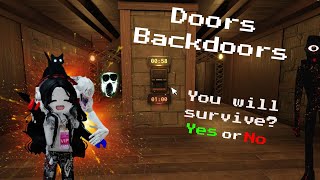 Nos pasamos Backdoors y Doors en la misma partida - ROBLOX GAMEPLAY