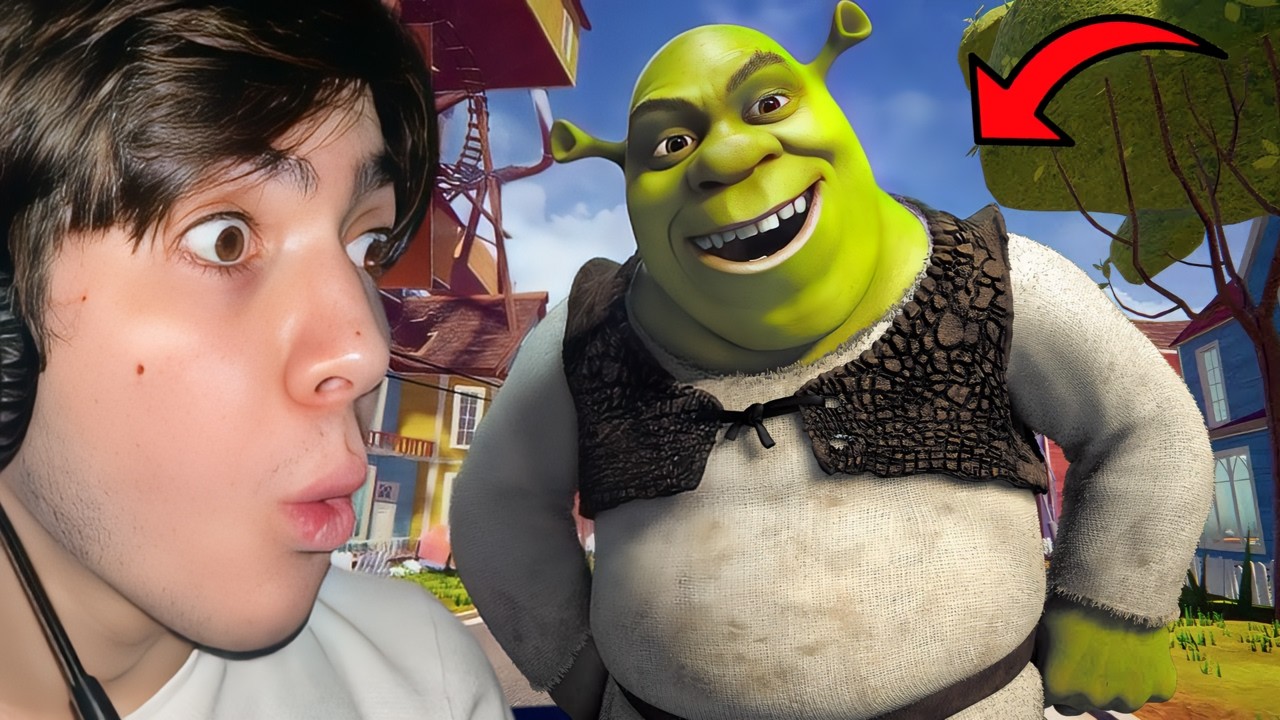 SHREK PEŞİMİ BIRAKMIYOR! | Hello Neighbor Shrek Mod