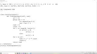 Find complement | leetcode python solution by Elrik