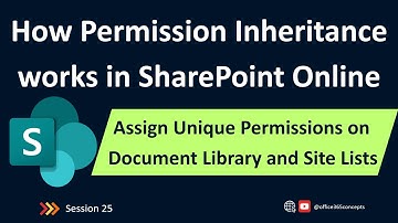 How Permission Inheritance Works | Assign Unique Permissions on Document Library and Site List