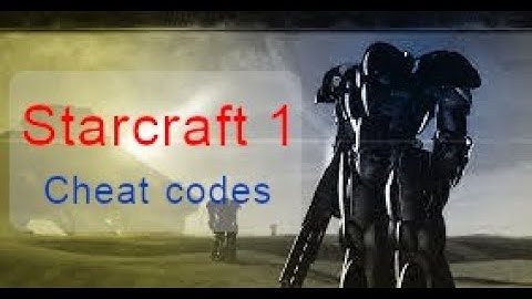 Starcraft 1 cheat codes. less than 3 min