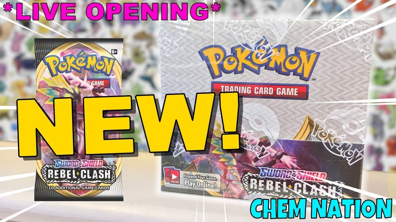 *NEW* REBEL CLASH BOOSTER BOX *LIVE OPENING* | Pokemon Sword and Shield