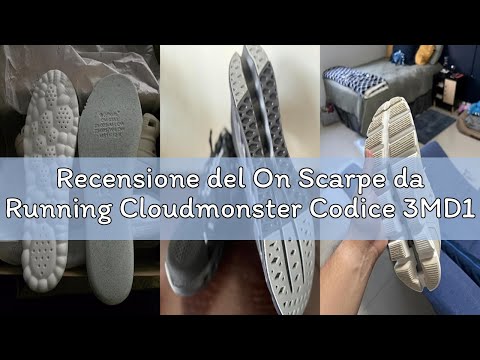 Recensione del On Scarpe da Running Cloudmonster Codice 3MD10091113 Bianco Uomo