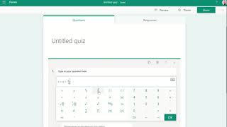 Using the maths features of Microsoft Forms