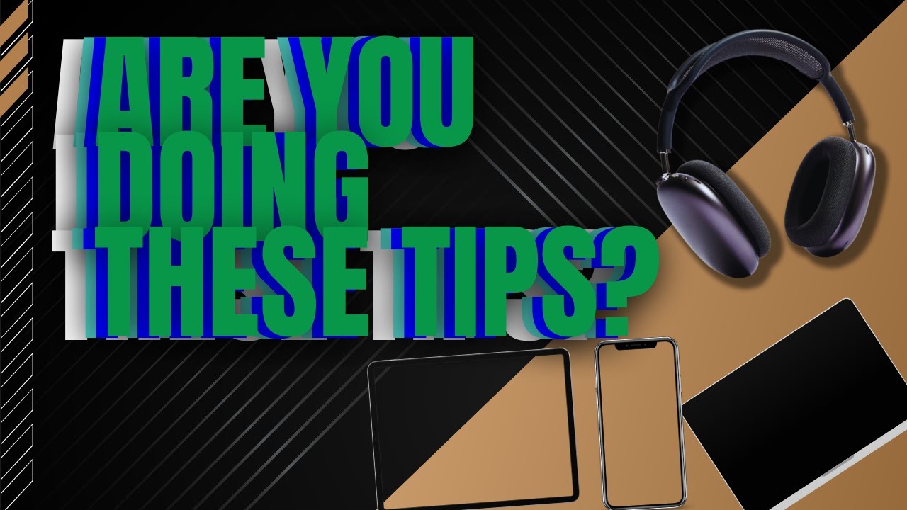 Technology tips you need to know - YouTube