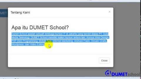 Membuat Pop Up Box Modal Dengan Bootstrap