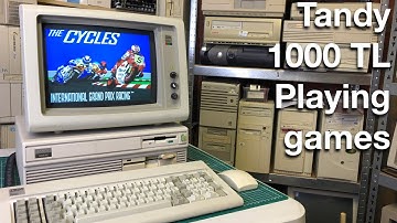 Tandy 1000 TL Part 2 : Playing games | #SepTandy