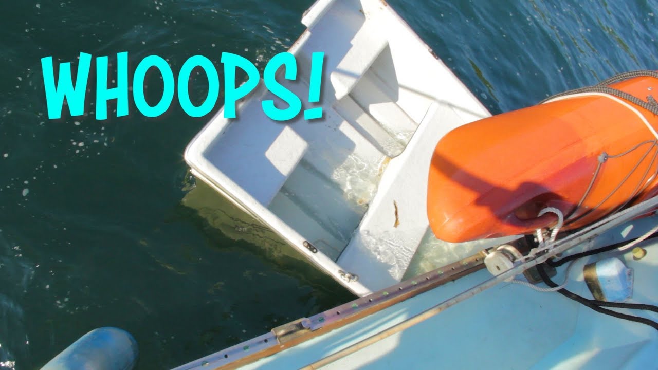 I messed up BAD! Boating Fail! – Sunken dinghy and a rope around my prop!