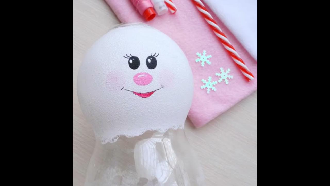 Снеговик из флиса