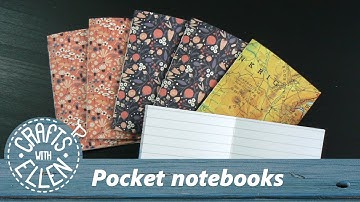Make your own pocket notebooks with a stitched back | Tutorial