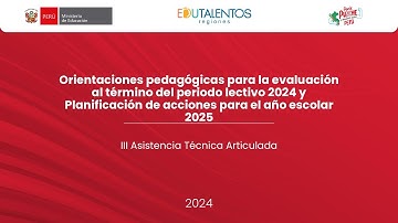 Evaluación al término del período 2024 y planificación de acciones para el año 2025