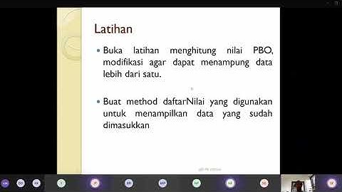 Pemrograman Berorientasi Objek - Pertemuan 9