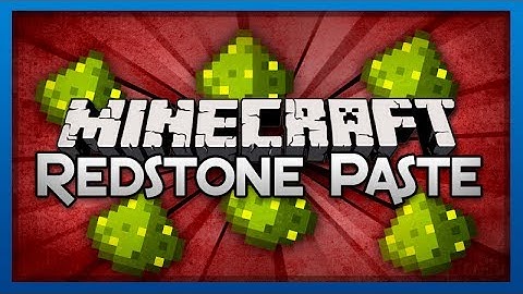 MineCraft - REDSTONE PASTE Mod Showcase