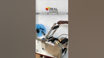 Semi Automatic Labeling Machine | Sticker Labeling #stickerlabeling #roundlabeling #labeling