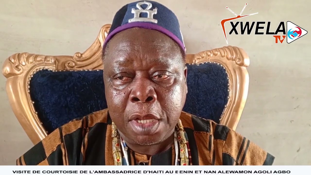 Visite de courtoisie de l'ambassadrice de l'Haïti au Bénin, Altesse Royale Nan Alewamon Agoli-Agbo..