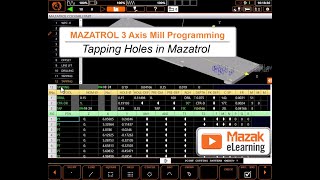 MAZATROL Programming Briefs - Tapping Holes in MAZATROL